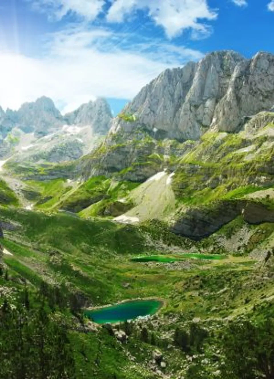 Berge und See in Slowenien